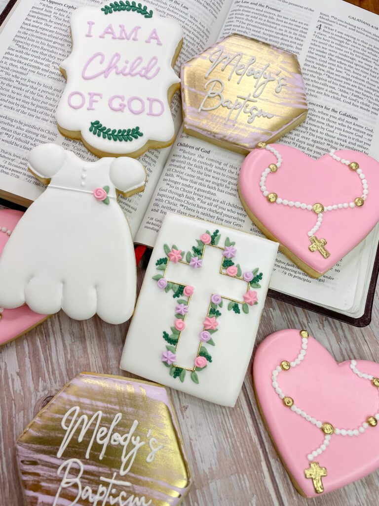 baptism cookies