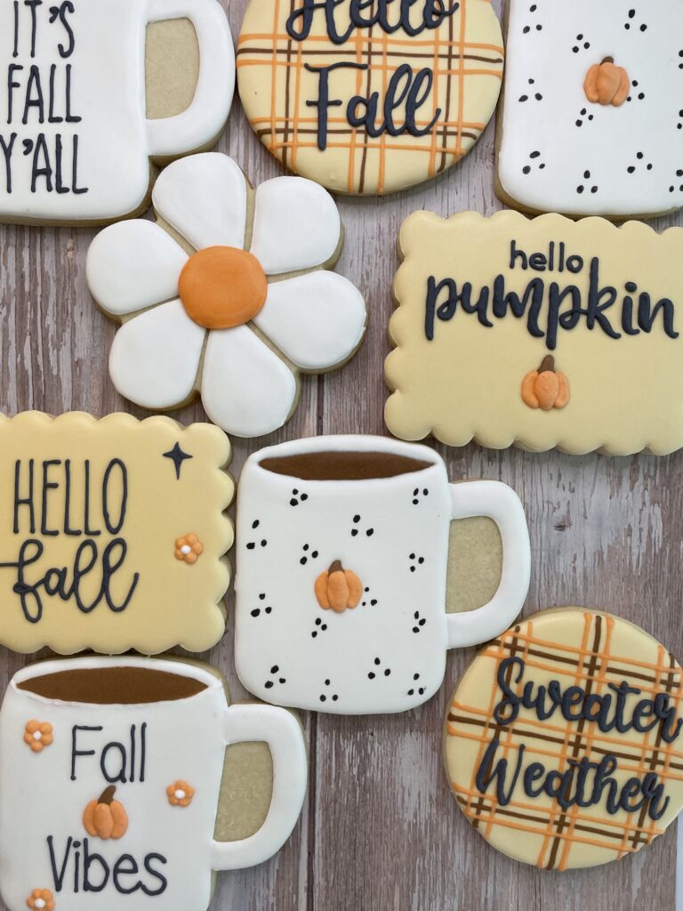 Fall themed cookies